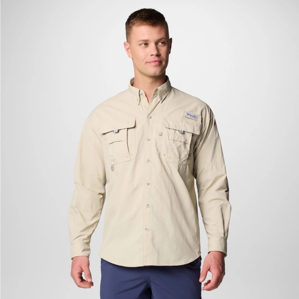 NEW Columbia Men’s XL Quick-Dry Vented Fishing Bahama II Long Sleeve Shirt